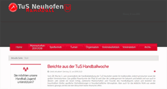 Desktop Screenshot of handball.tus-neuhofen.de
