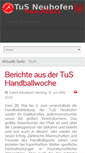 Mobile Screenshot of handball.tus-neuhofen.de